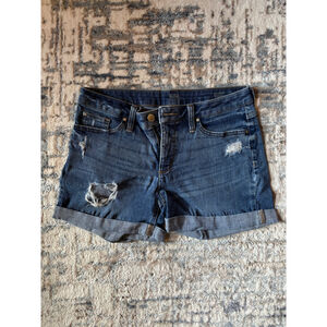 ana Blue Jean Slightly Distressed Shorts - Size 6 Short